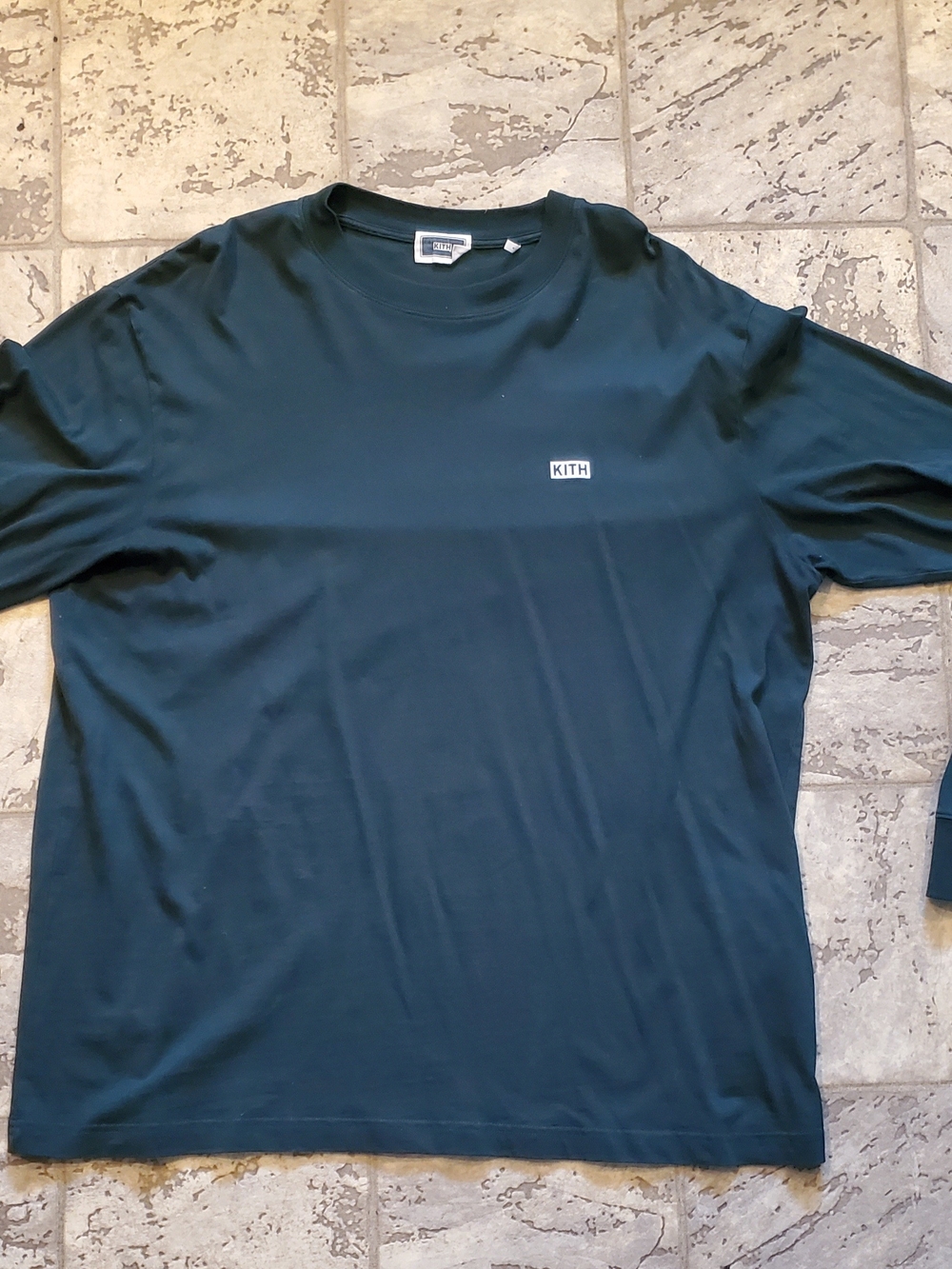 Kith Men's Stadium Green Long Sleeve Shirt Size Large